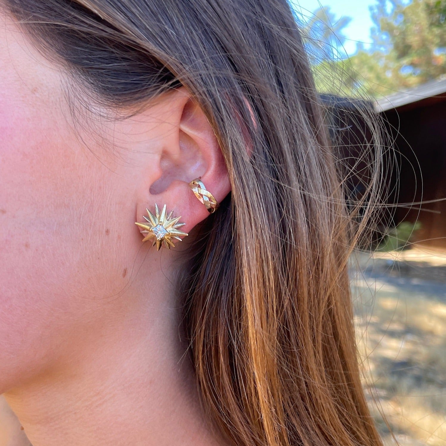 Exploding Star Earrings