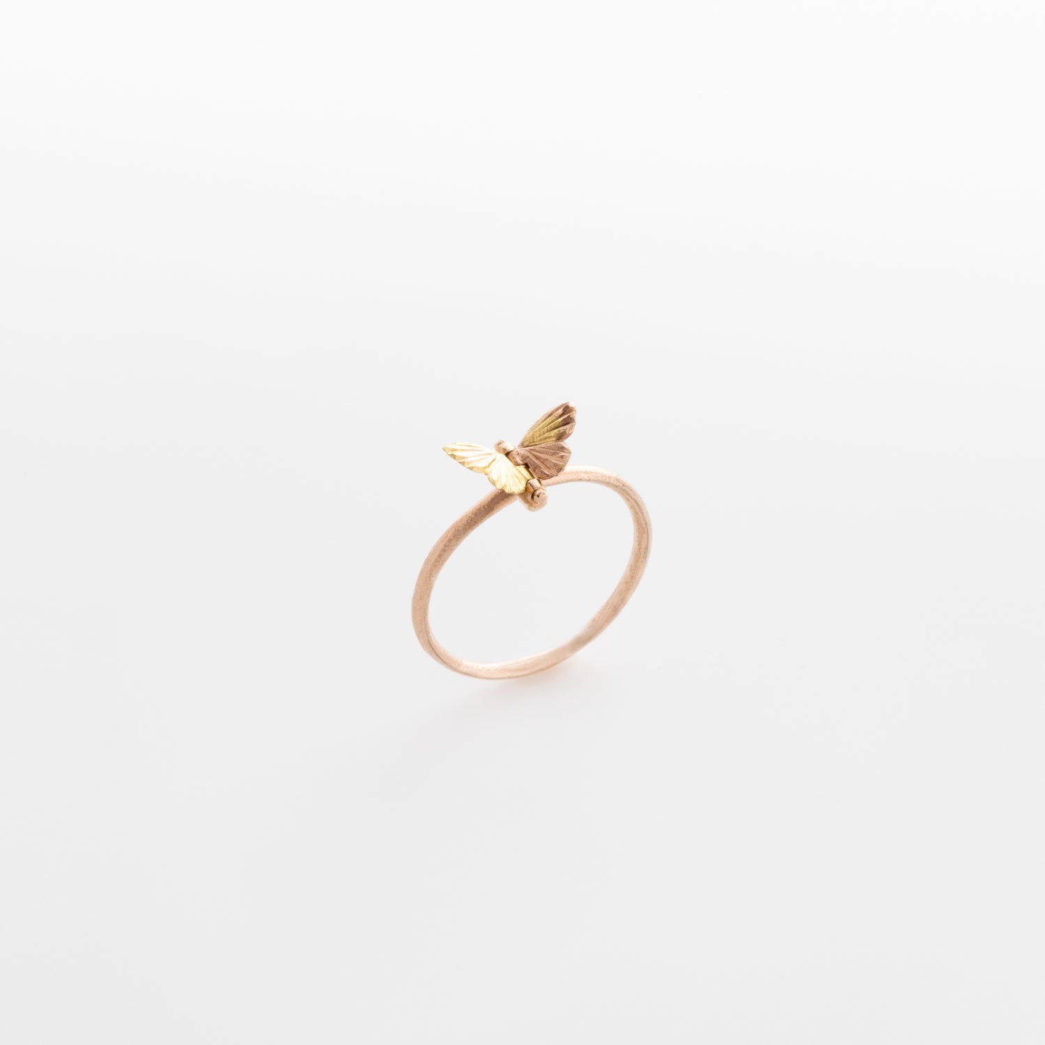 Two Toned Tiny Baby Asterope Ring