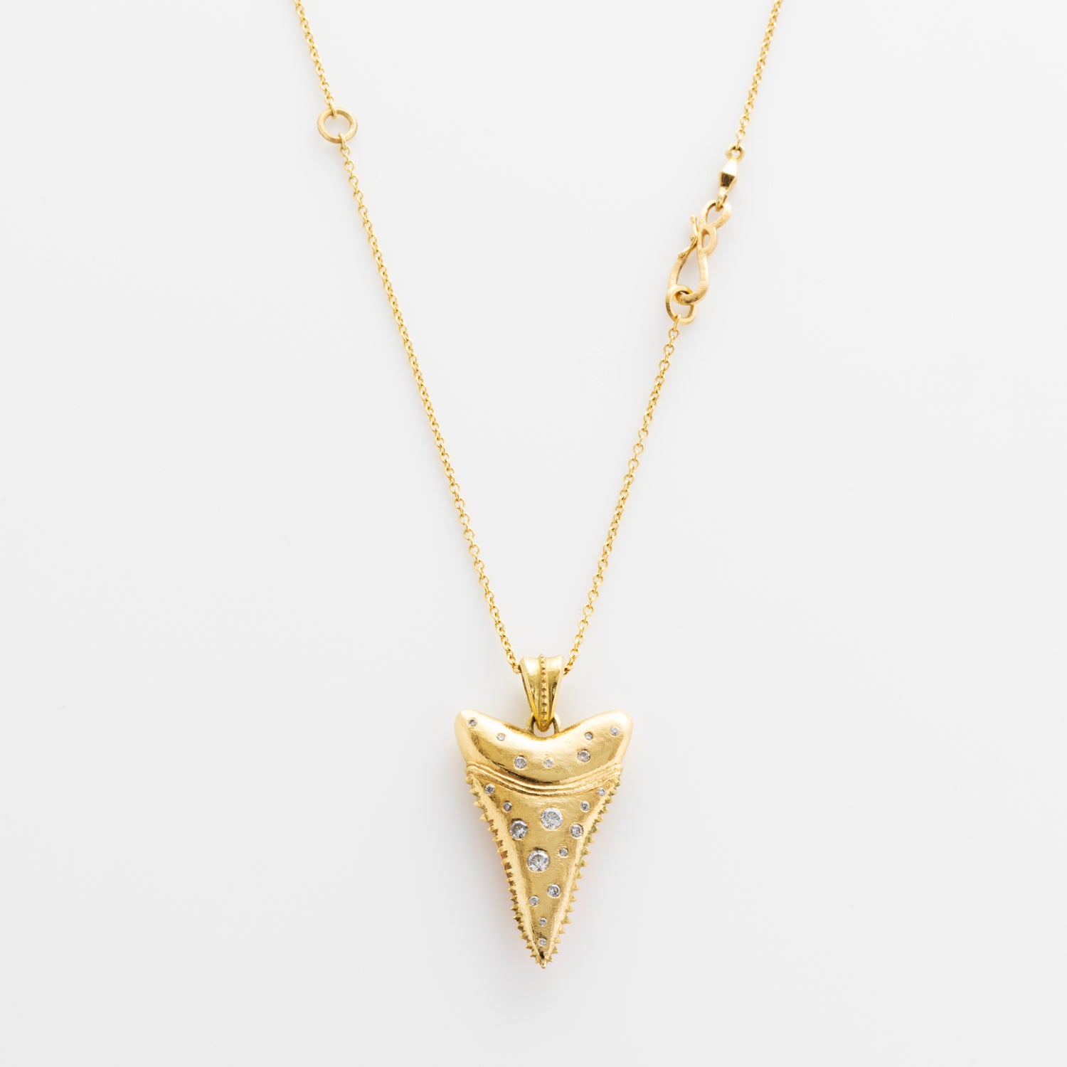 Shark Tooth Diamond Locket