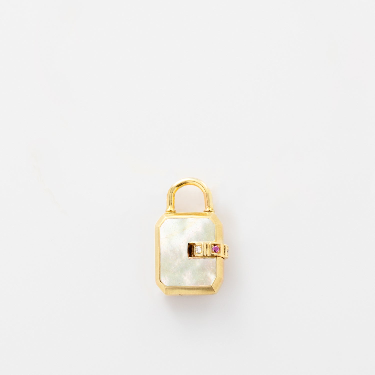 Mini Padlock Mother of Pearl