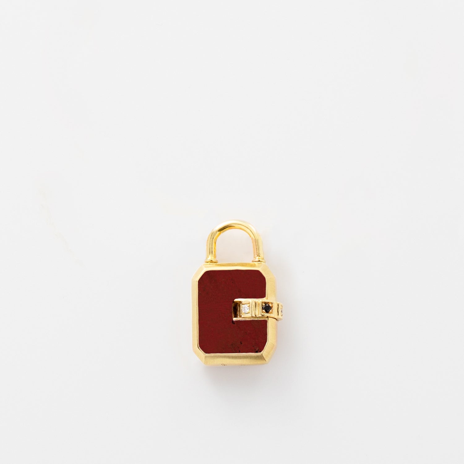 Mini Padlock Carnelian